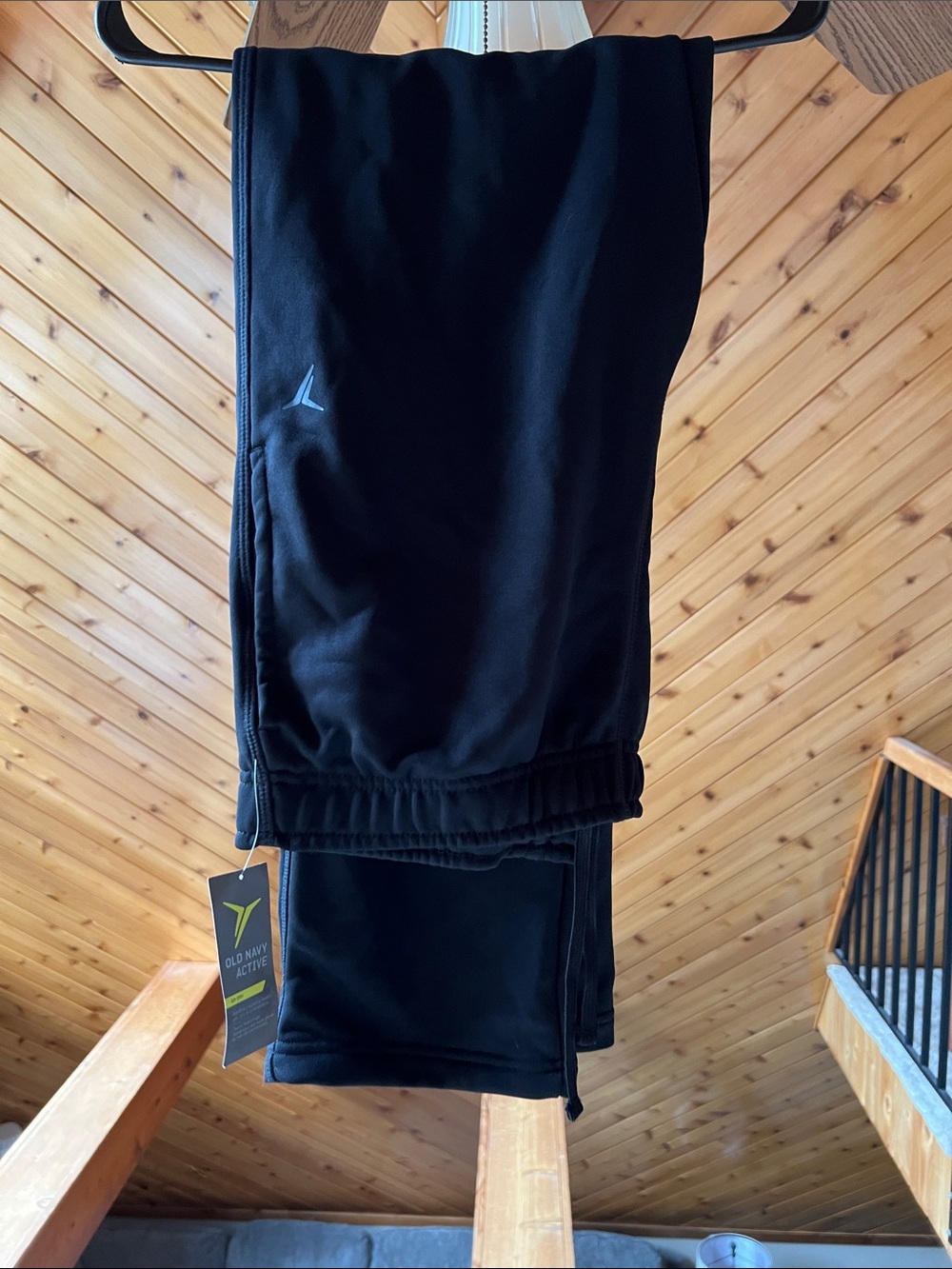 Old Navy Black Kids Sweatpants with Reflective Logo